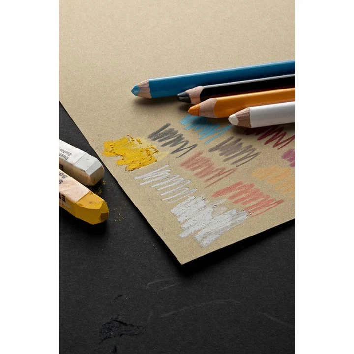 FABRIANO Drawing Pad, Brown TONED SAND