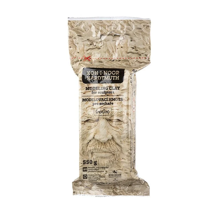 KOH-I-NOOR Modeling Clay for Sculptors, Ochre, 550 g