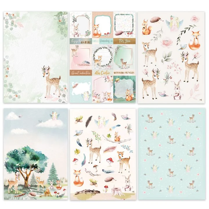 Magical Forest A4 Scrapbooking Paper