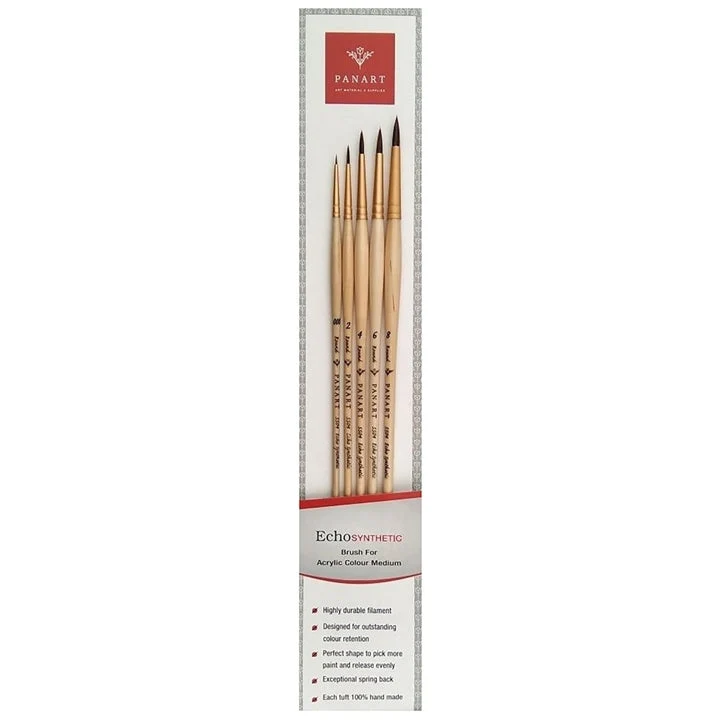 PanArt ES-01 Round Brush Set of 5