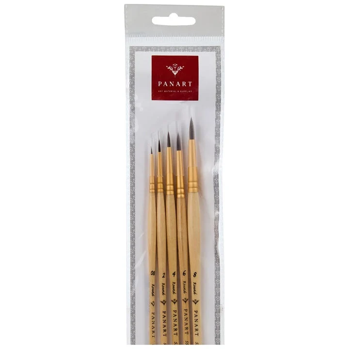 PanArt ES-01 Round Brush Set of 5