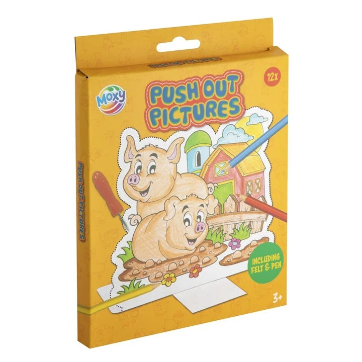 Farm Punch-Out Pictures, 18 x 15 cm, 12 Sheets