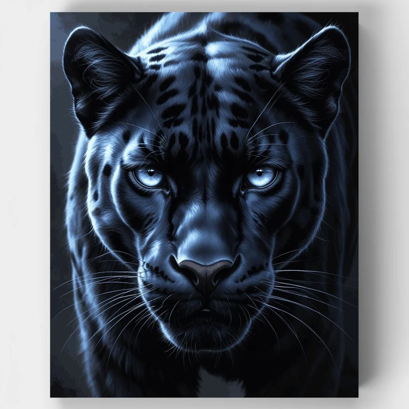 Majestic Blue Tiger - Paint by Numbers Kit