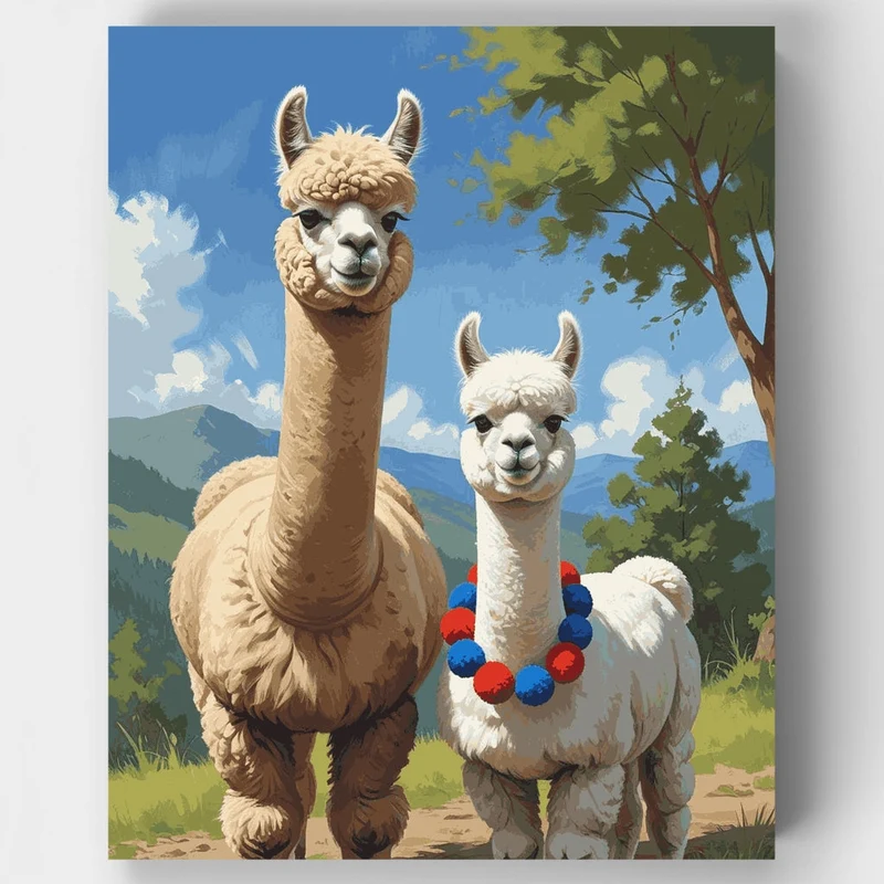 Alpacas - Paint by Numbers Kit