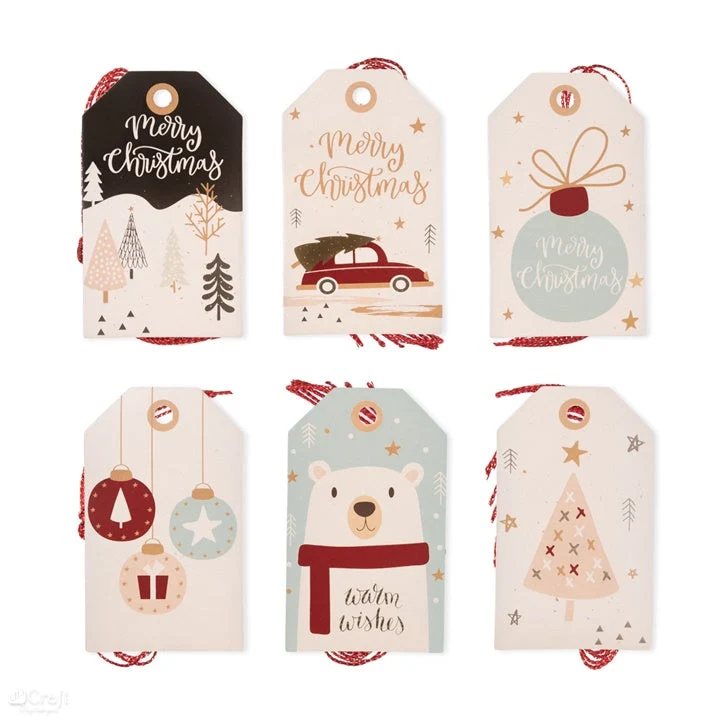 Christmas Tags for Decorating, 24 pcs