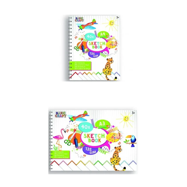 Spiral-Bound Drawing Sketchbook
