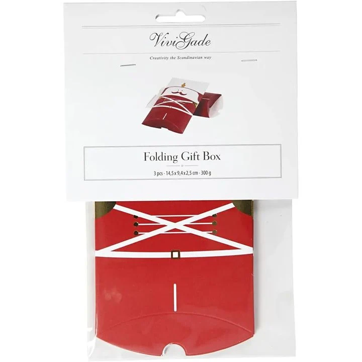 Small Christmas Paper Box Set of 3