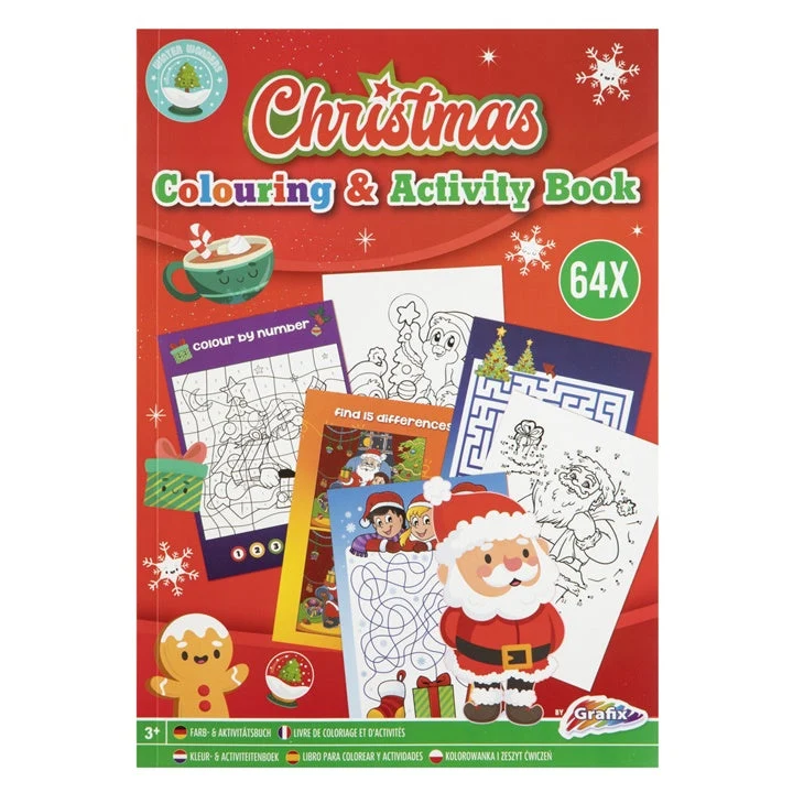 Christmas Coloring and Activity Book A4