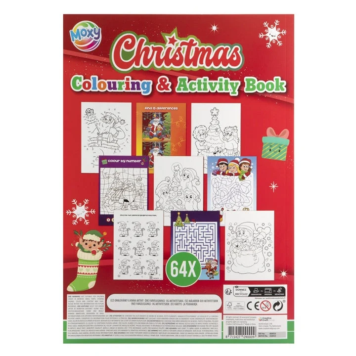 Christmas Coloring and Activity Book A4