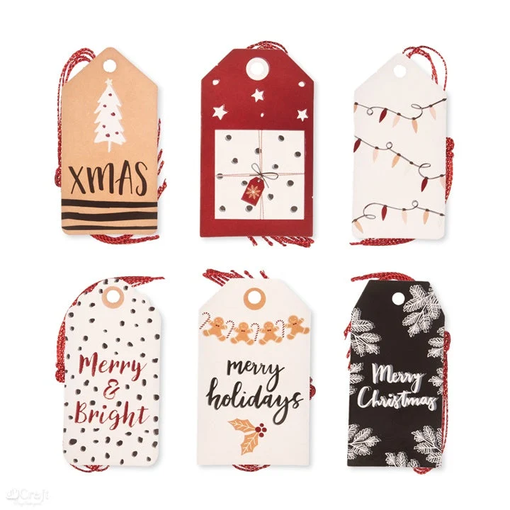 Christmas Tags for Decorating, Set of 24