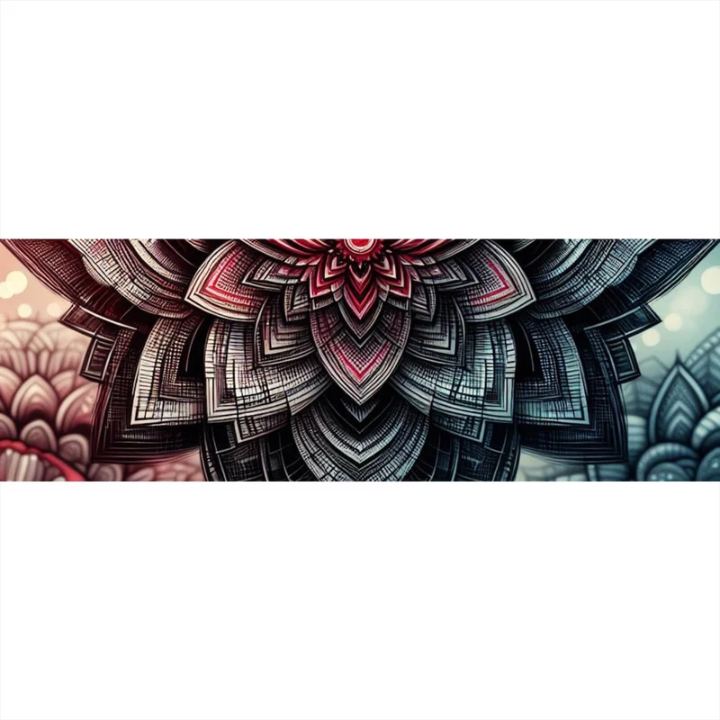 Spannrahmenbild Beeindruckendes Mandala Muster Panorama