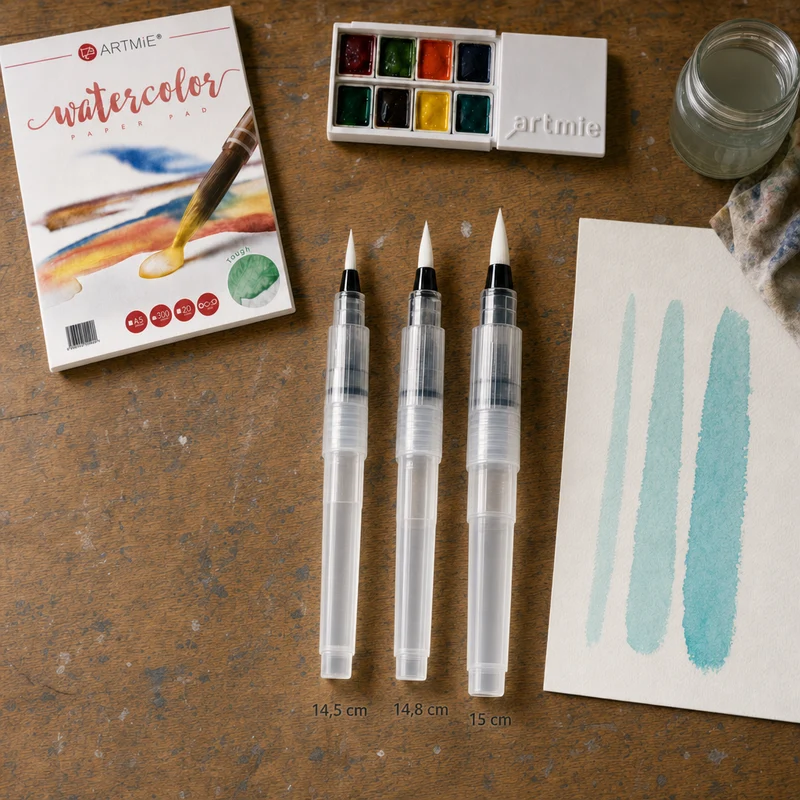 Watercolor Brush with Water Reservoir, 14.5–15 cm