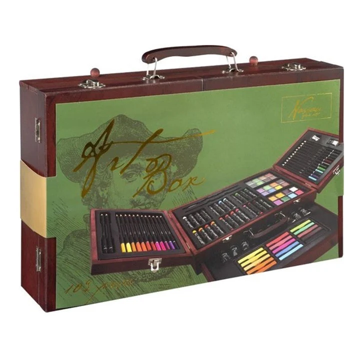 Nassau LUXE Multi-Purpose Wooden Art Case - 103 Pieces