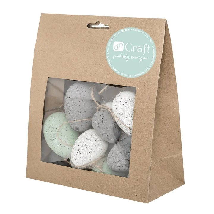 Set of 20 Hanging Colorful Eggs