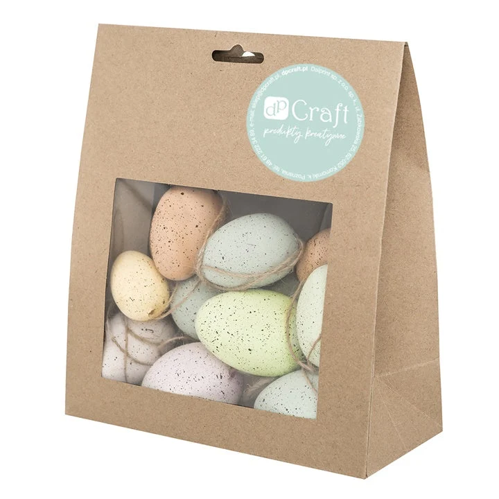 Set of 20 Hanging Colorful Eggs