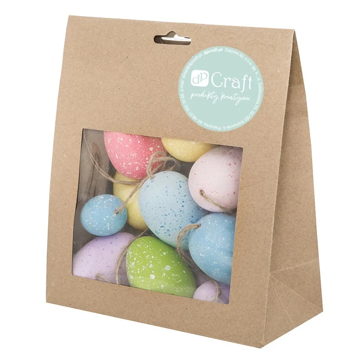 Set of 20 Hanging Colorful Eggs