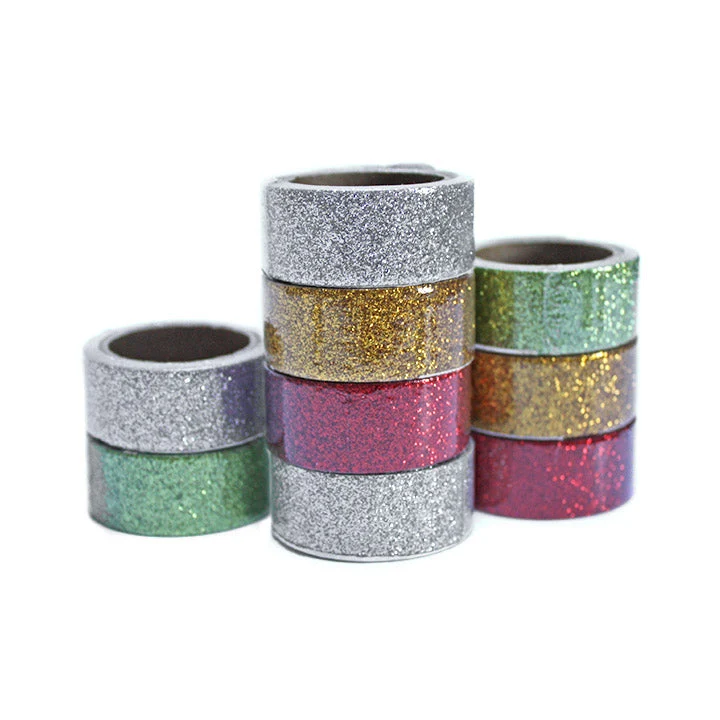 Self-Adhesive Ribbon with Glitter, 18 mm