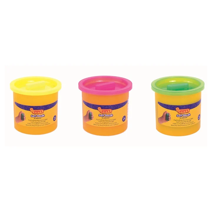 JOVI Modeling Clay in Cups BLANDIVER Neon Shades 3 x 110 g