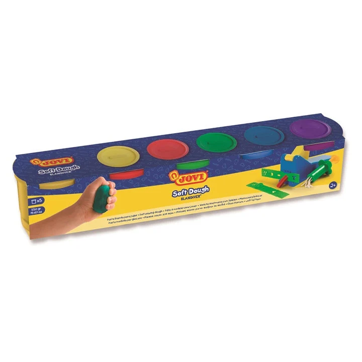 JOVI BLANDIVER Modeling Clay in Cups, Set of 5, 110 g Each