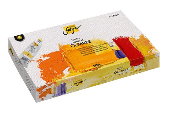 Solo Goya Finest Artists Oil Paints, Set of 8 x 55 ml