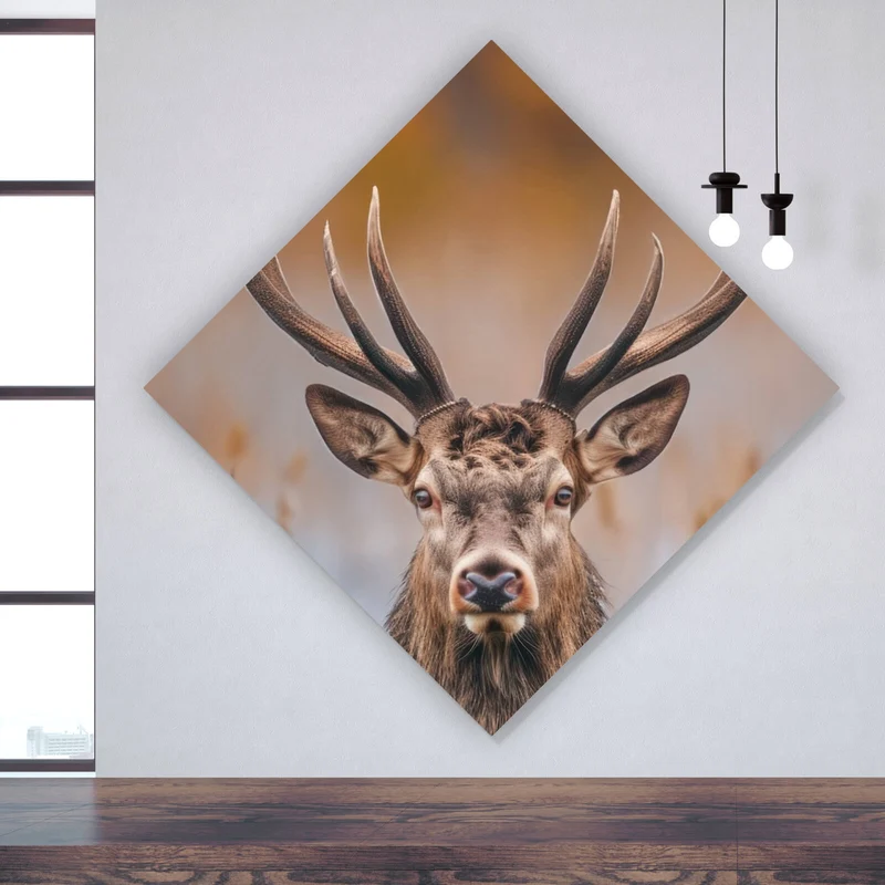 Leinwandbild Majestätischer Hirsch in der Natur Raute