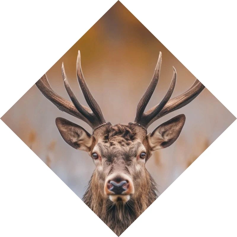 Poster Majestätischer Hirsch in der Natur Raute