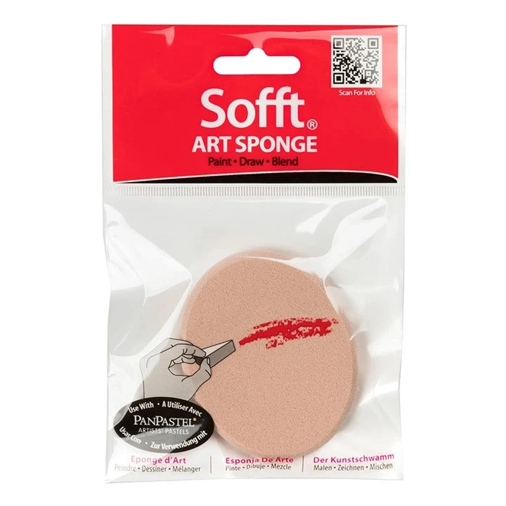Sofft Large Oval Sponge for Applying Pastels - 1 pc