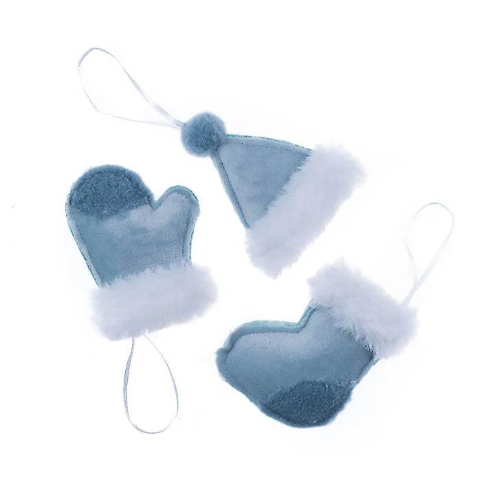 Christmas Hanging Decoration with Faux Fur