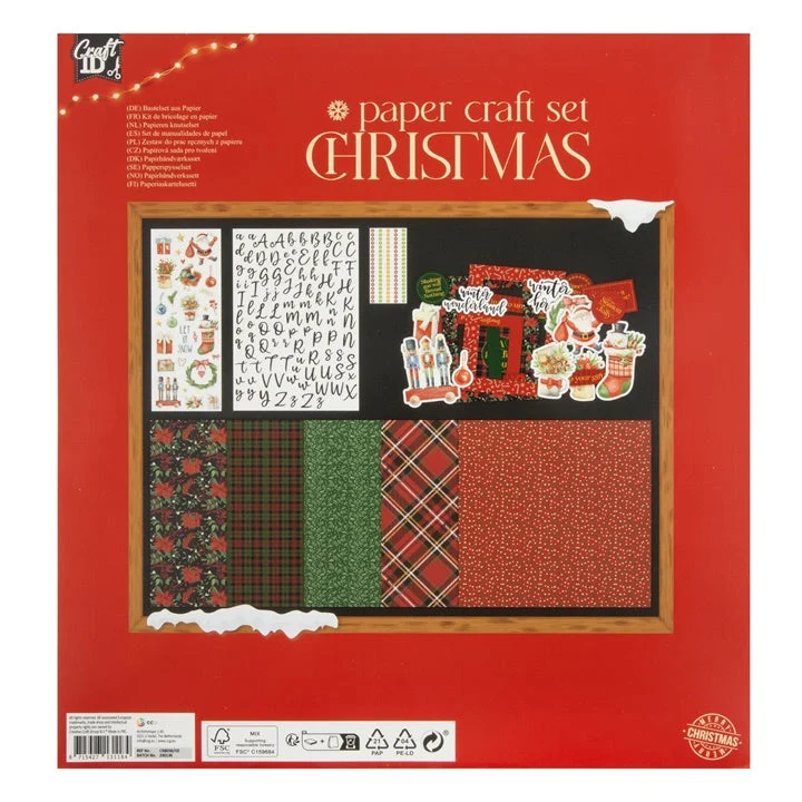 Christmas Scrapbooking Set, Red