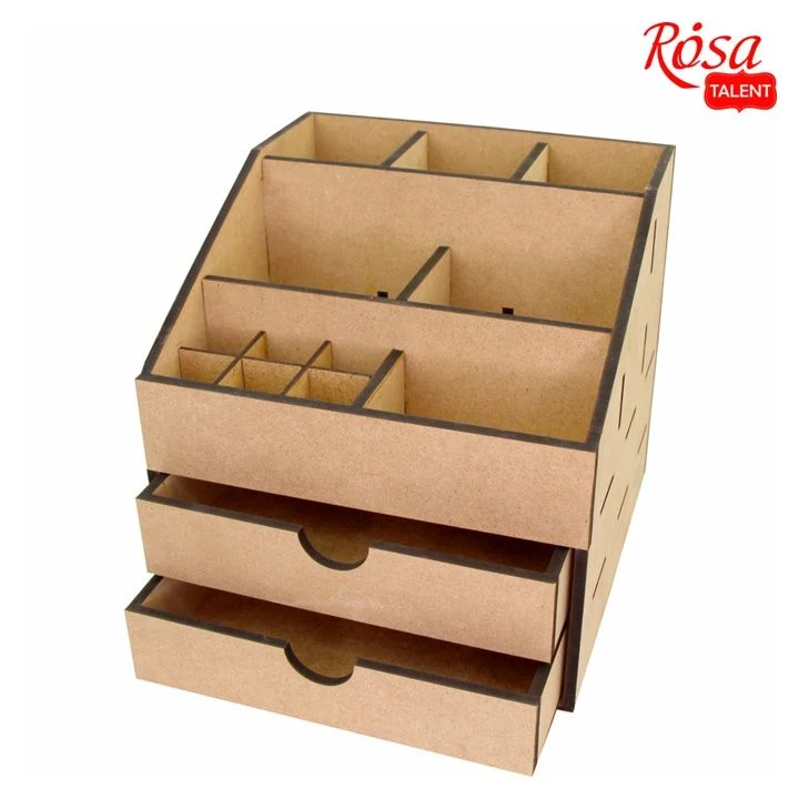 ROSA TALENT MDF Organizer with 2 Drawers 22.5x22.5x22.5 cm