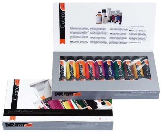 COBRA Water-Mixable Oil Paints Set of 10 x 40 ml
