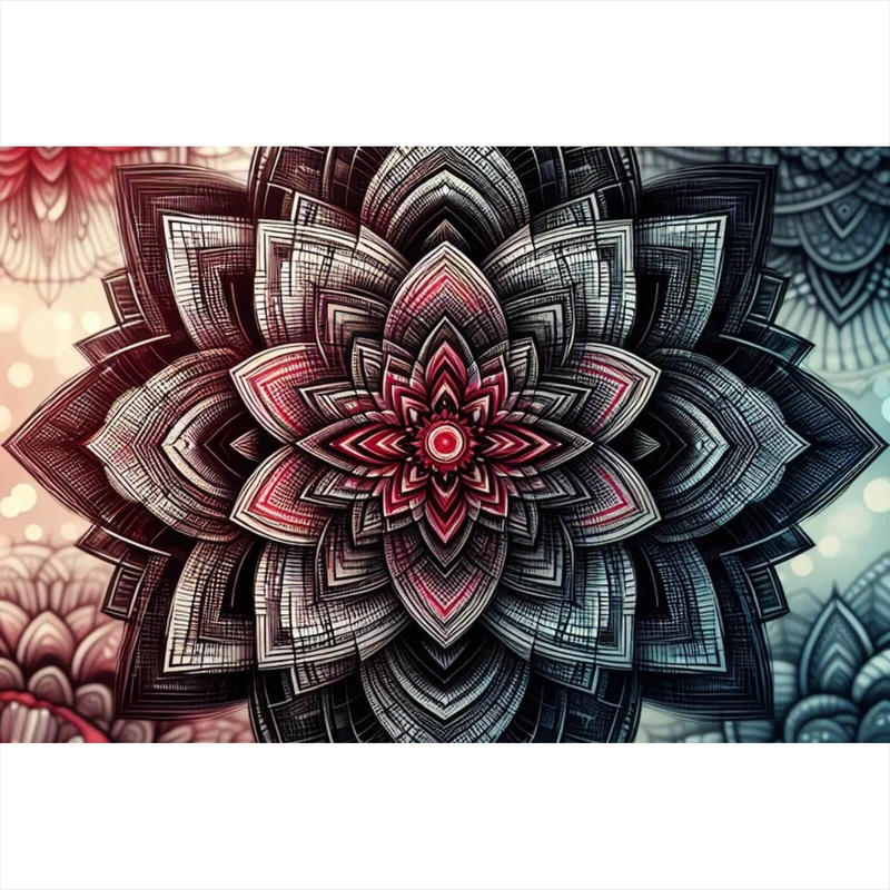 Spannrahmenbild Beeindruckendes Mandala Muster Querformat