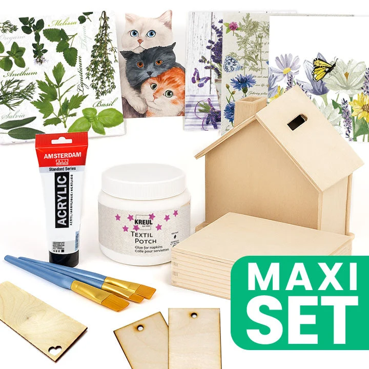 Decoupage Set for Creative Workshops