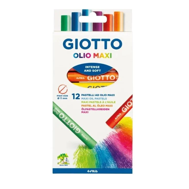 GIOTTO OLIO MAXI Oil Pastels Set of 12