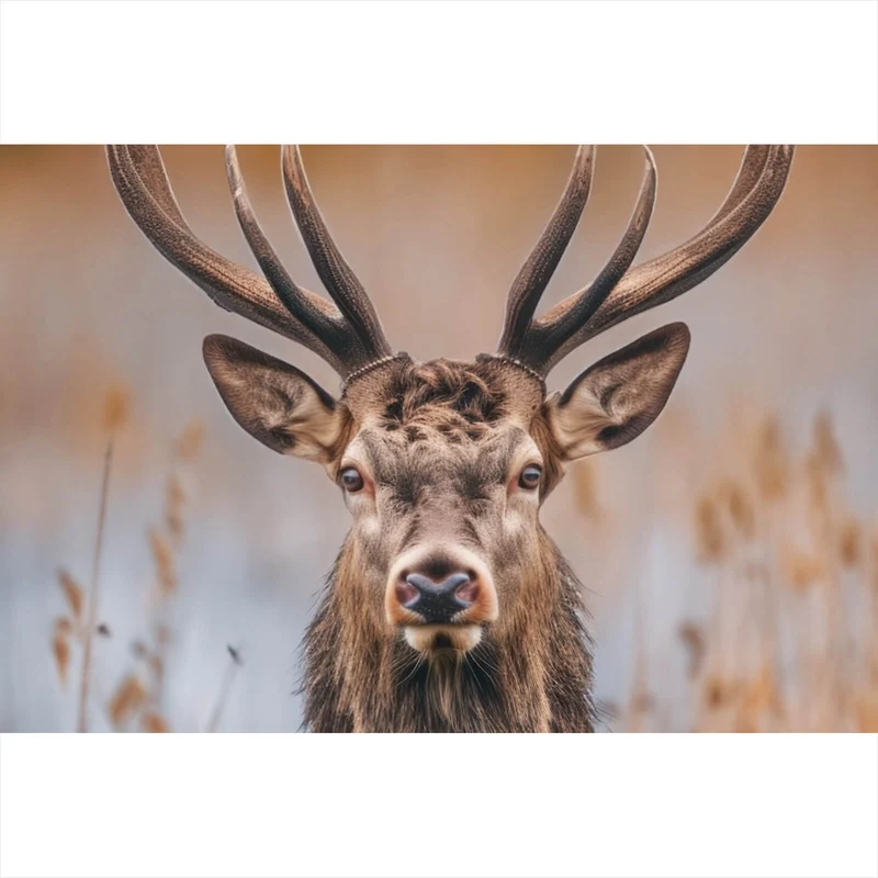 Poster Majestätischer Hirsch in der Natur Querformat