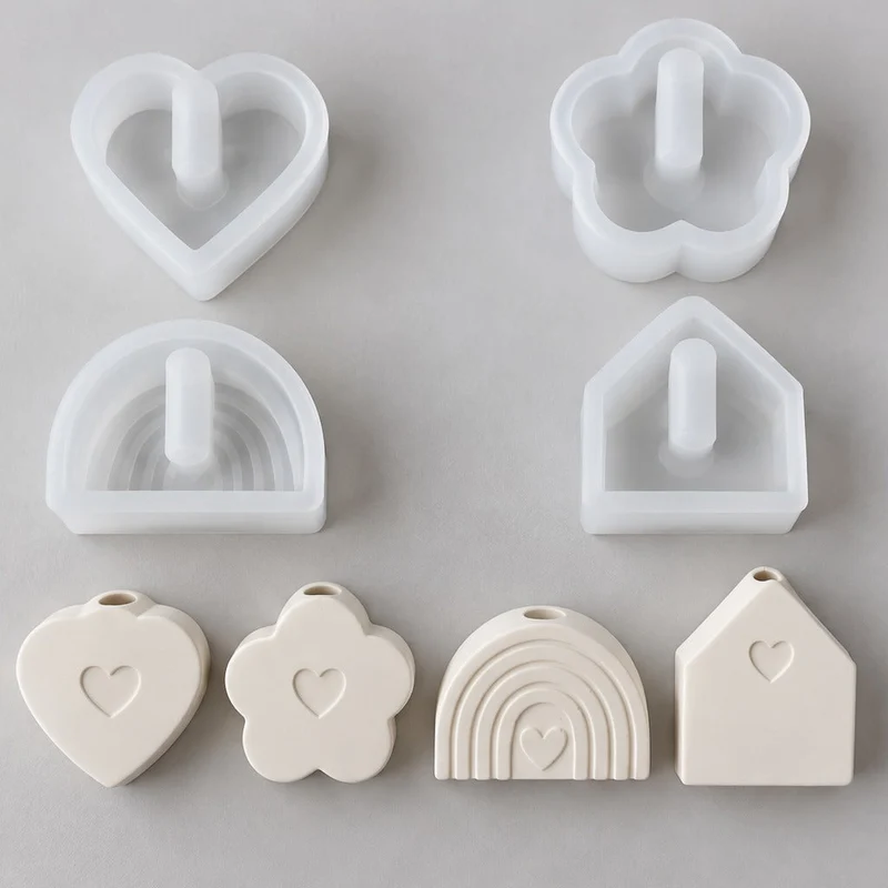 Silicone Mold for Casting Mini Vases for Dried Flowers