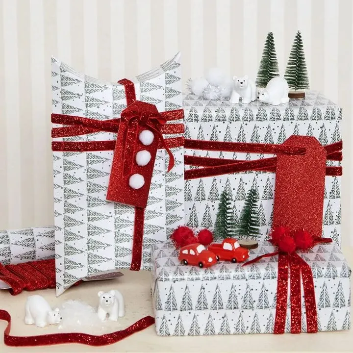 Christmas Paper Box, Set of 3, Large