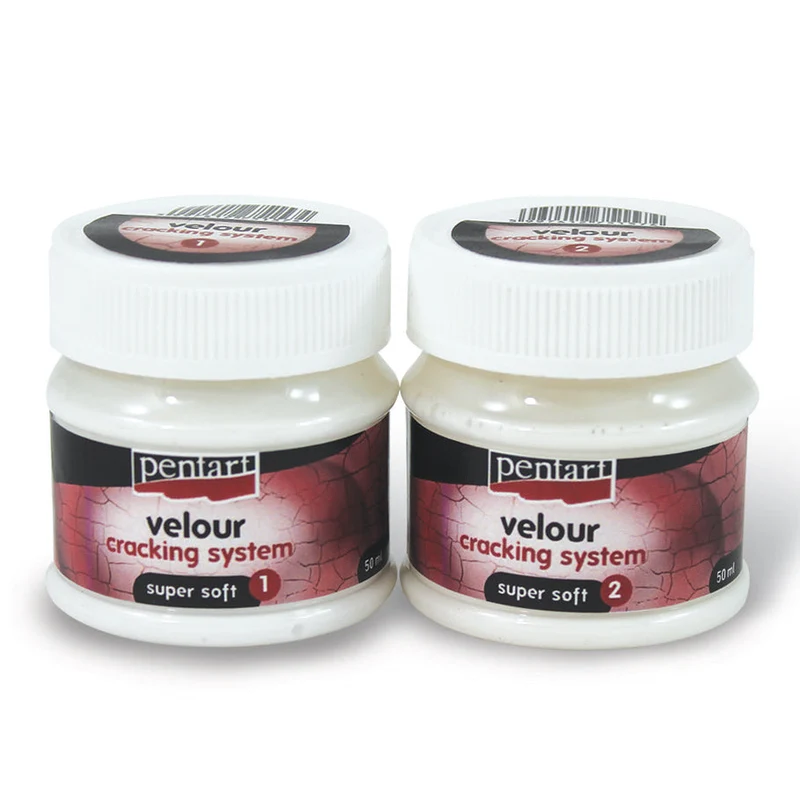Super Soft 2-Phase Velvety Crackle Varnish - 50 ml + 50 ml