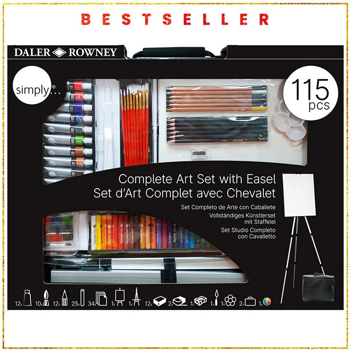 Daler-Rowney Large Art Set with Easel
