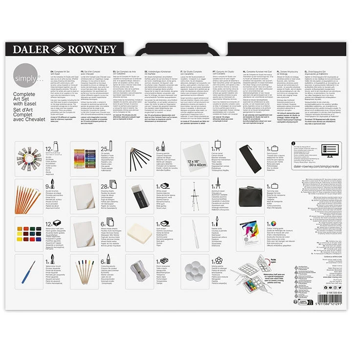 Daler-Rowney Large Art Set with Easel