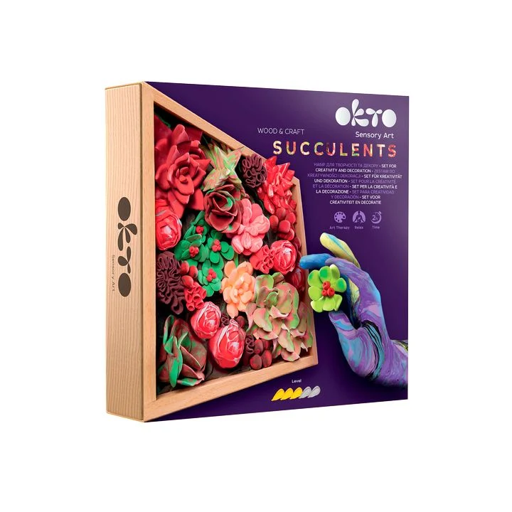 OKTO Succulent Modeling Clay Set, 21 x 21 cm, DESIRE