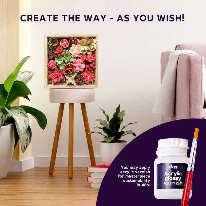 OKTO Succulent Modeling Clay Set, 21 x 21 cm, DESIRE