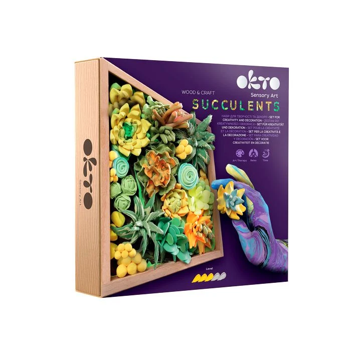 OKTO Succulent Modeling Clay Set 21 x 21 cm Energy