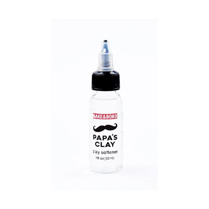 Papa's Clay Oil Softener for Polymer Clay, 30 ml