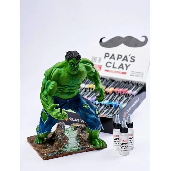 Papa's Clay Oil Softener for Polymer Clay, 30 ml