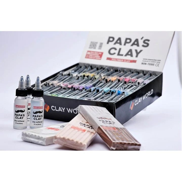 Papa's Clay Oil Softener for Polymer Clay, 30 ml