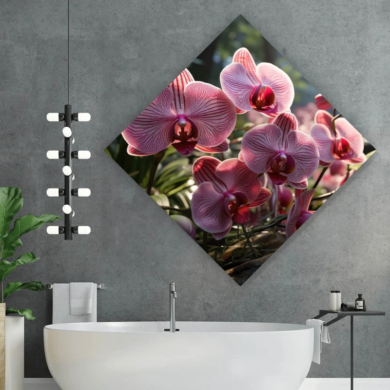 Spannrahmenbild Beeindruckende Orchideen im Naturparadies Raute