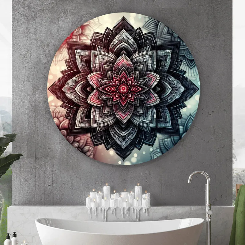 Aluminiumbild Beeindruckendes Mandala Muster Kreis