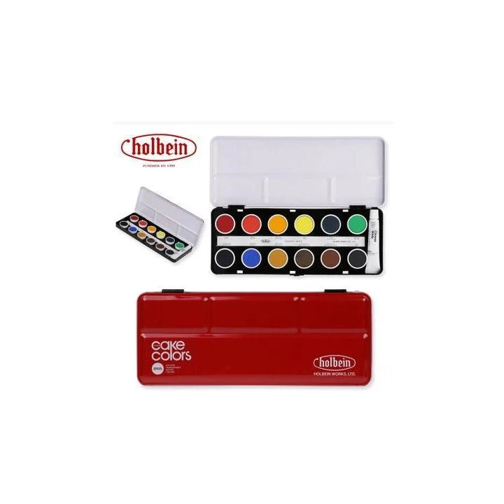 Holbein Watercolor Set Cake Colors Transparent