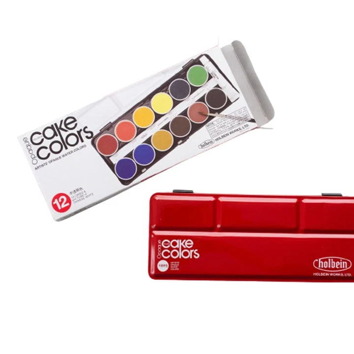 Holbein Cake Colors Opaque Watercolor Set